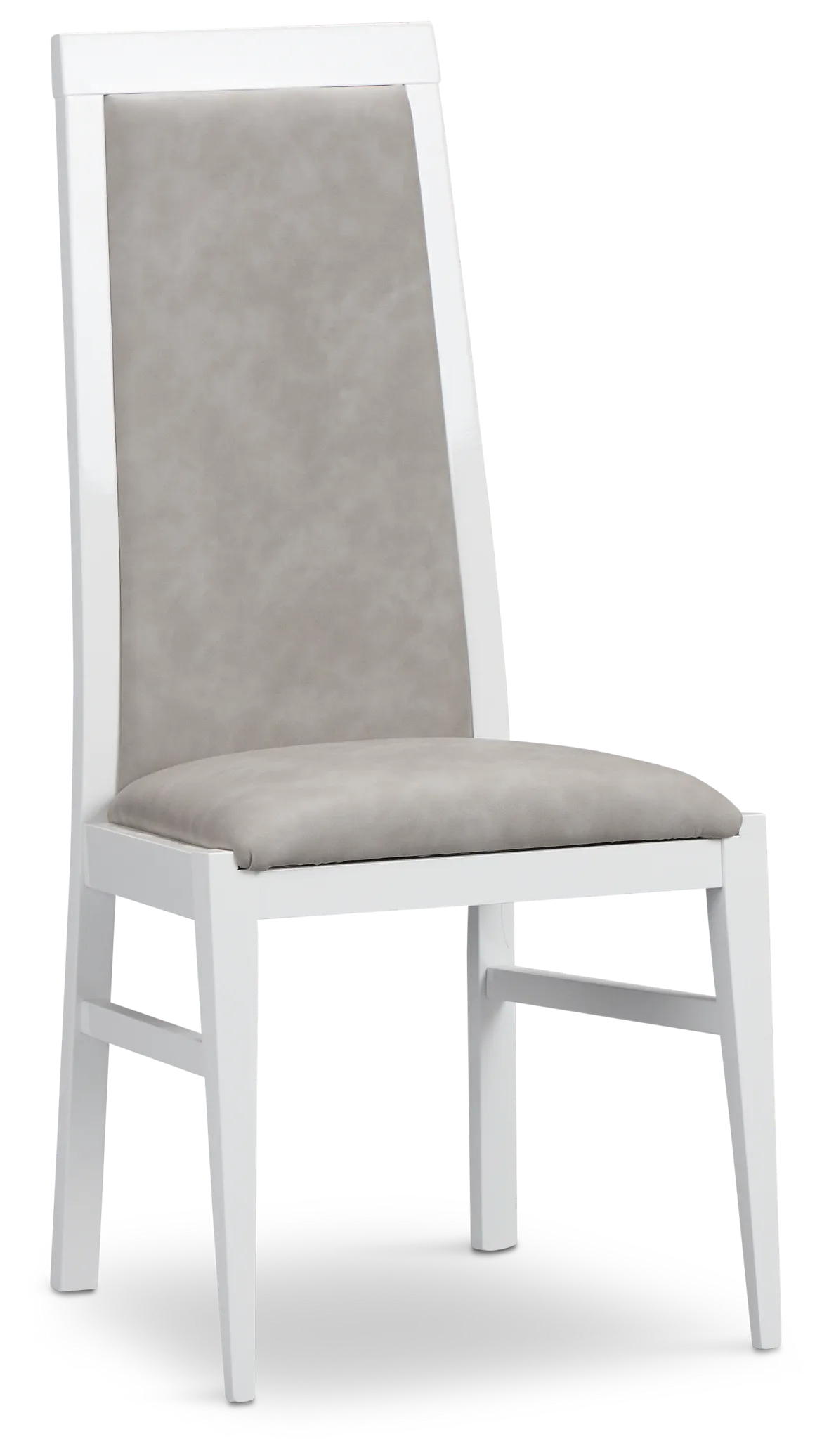 Verona White Upholstered Side Chair
