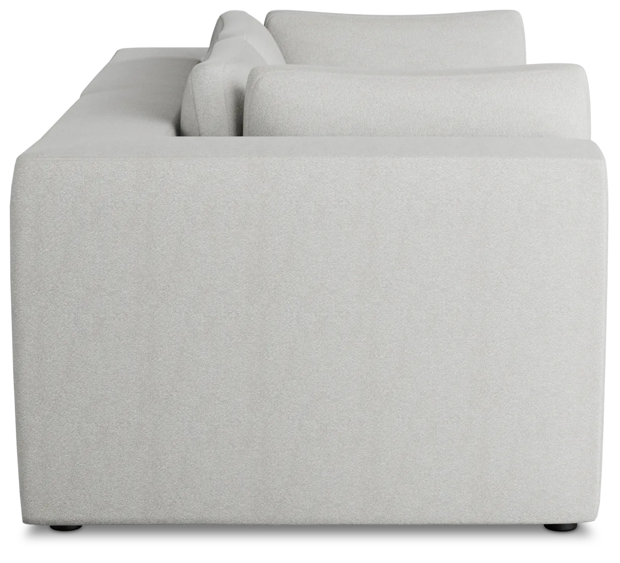 Destin Sutton Gray Fabric 2 Piece Modular Sofa