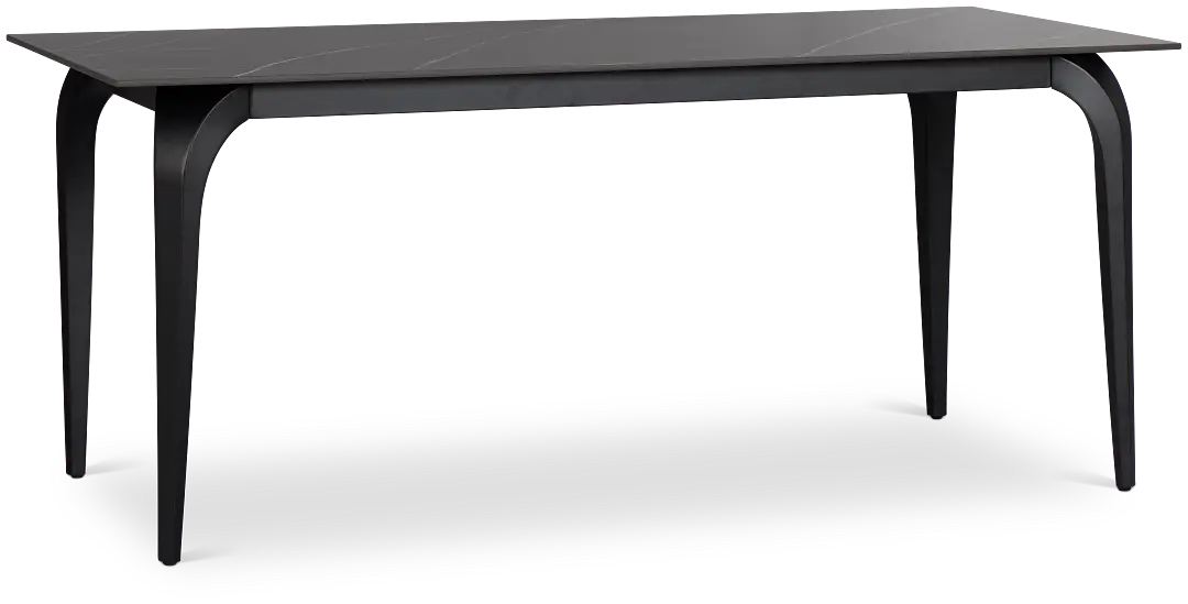 Sierra Black Stone Rectangular Table Sierra Black Stone Rectangular Table