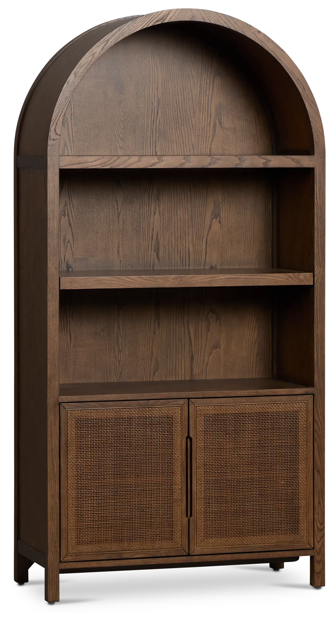 Pacific Mid Tone Arched Bookcase