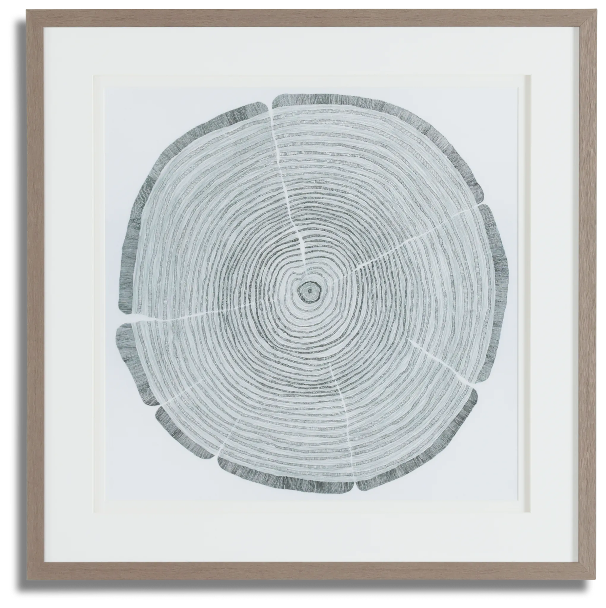 Chop Gray Framed Wall Art