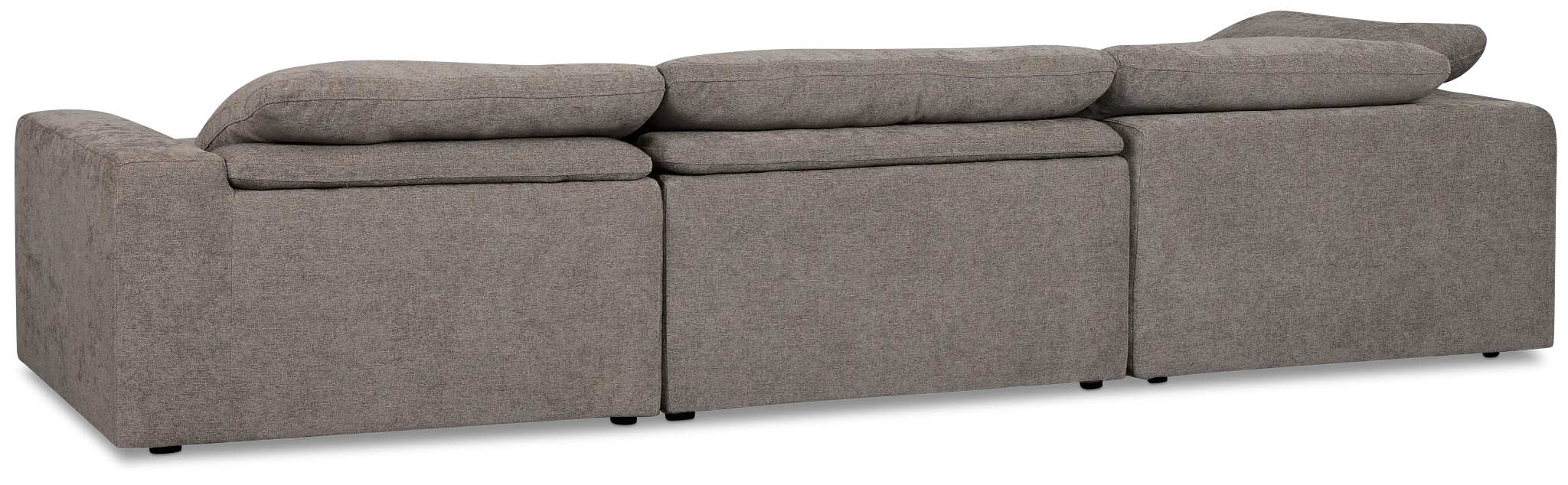 Drift Dark Gray Fabric Small Dual Power Left Bumper Sectional