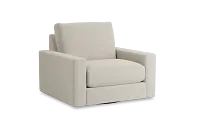 Edgewater Elite Ivory Swivel Chair