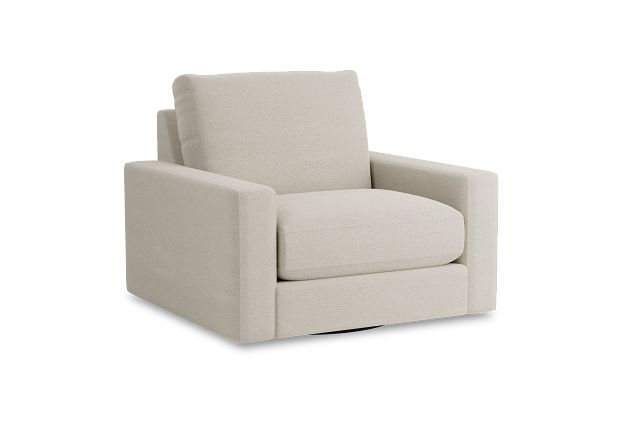 Edgewater Elite Ivory Swivel Chair