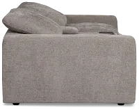 Drift Dark Gray Fabric Power Reclining Console Loveseat