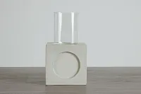 Bedford White Large Candle Holder