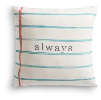 Always Ivory 22" Square Accent Pillow