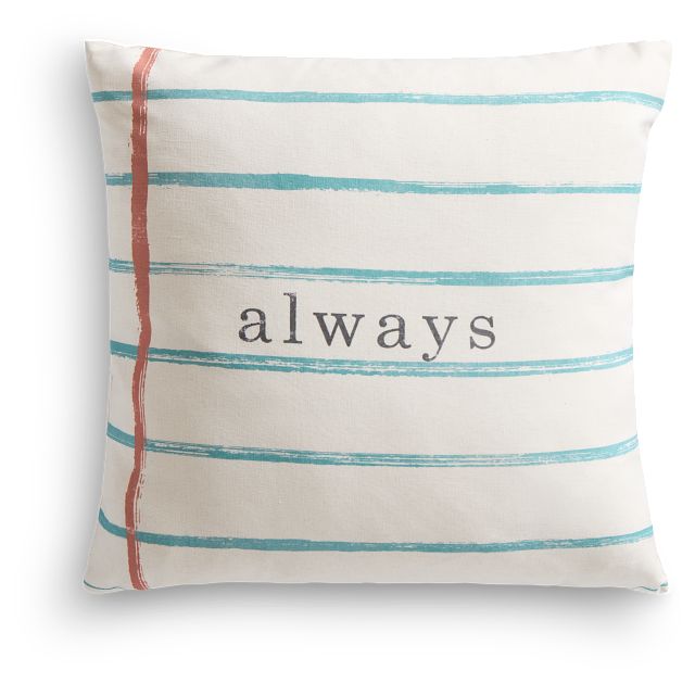 Always Ivory 22" Square Accent Pillow