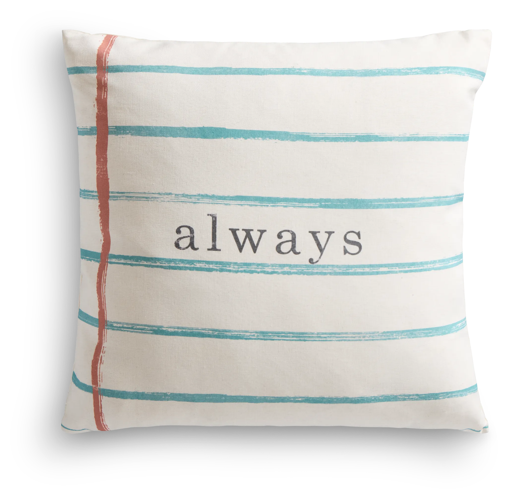 Always Ivory 22" Square Accent Pillow