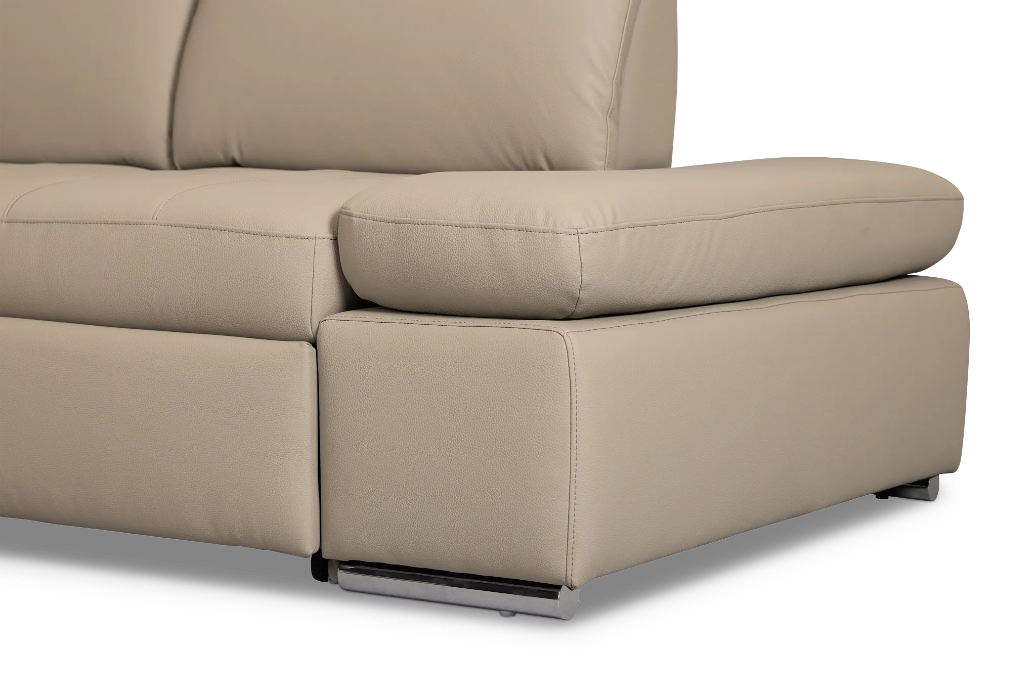 Eden Gray Micro Small 2-arm Right Sleeper Sectional