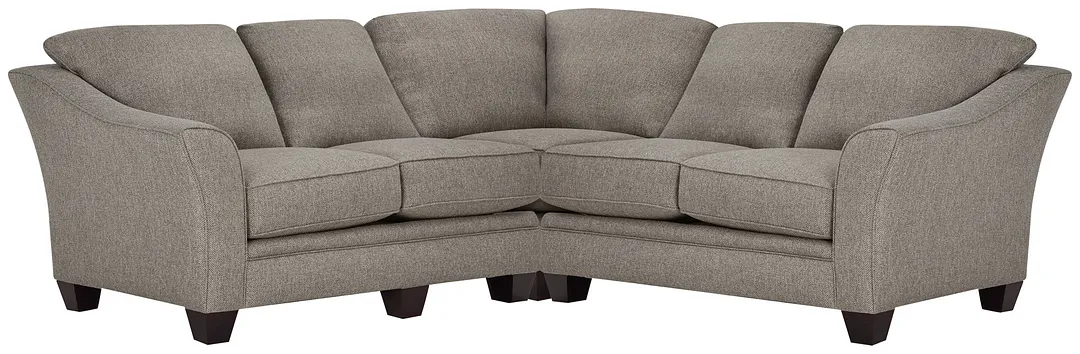 Avery Dark Gray Fabric Small Two-arm Sectional