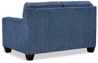 Andie Blue Fabric Loveseat