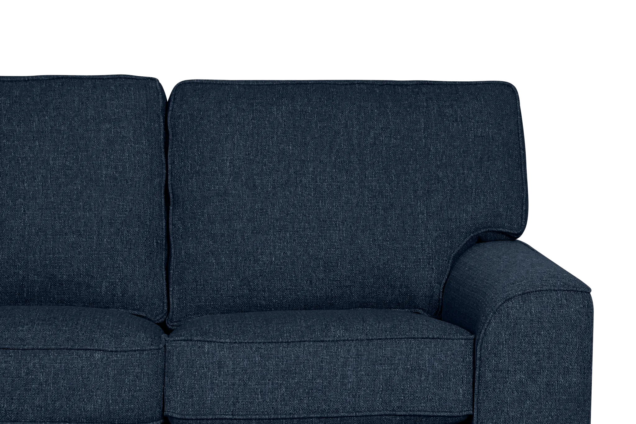 Sinclair Dark Blue Fabric Memory Foam Sleeper