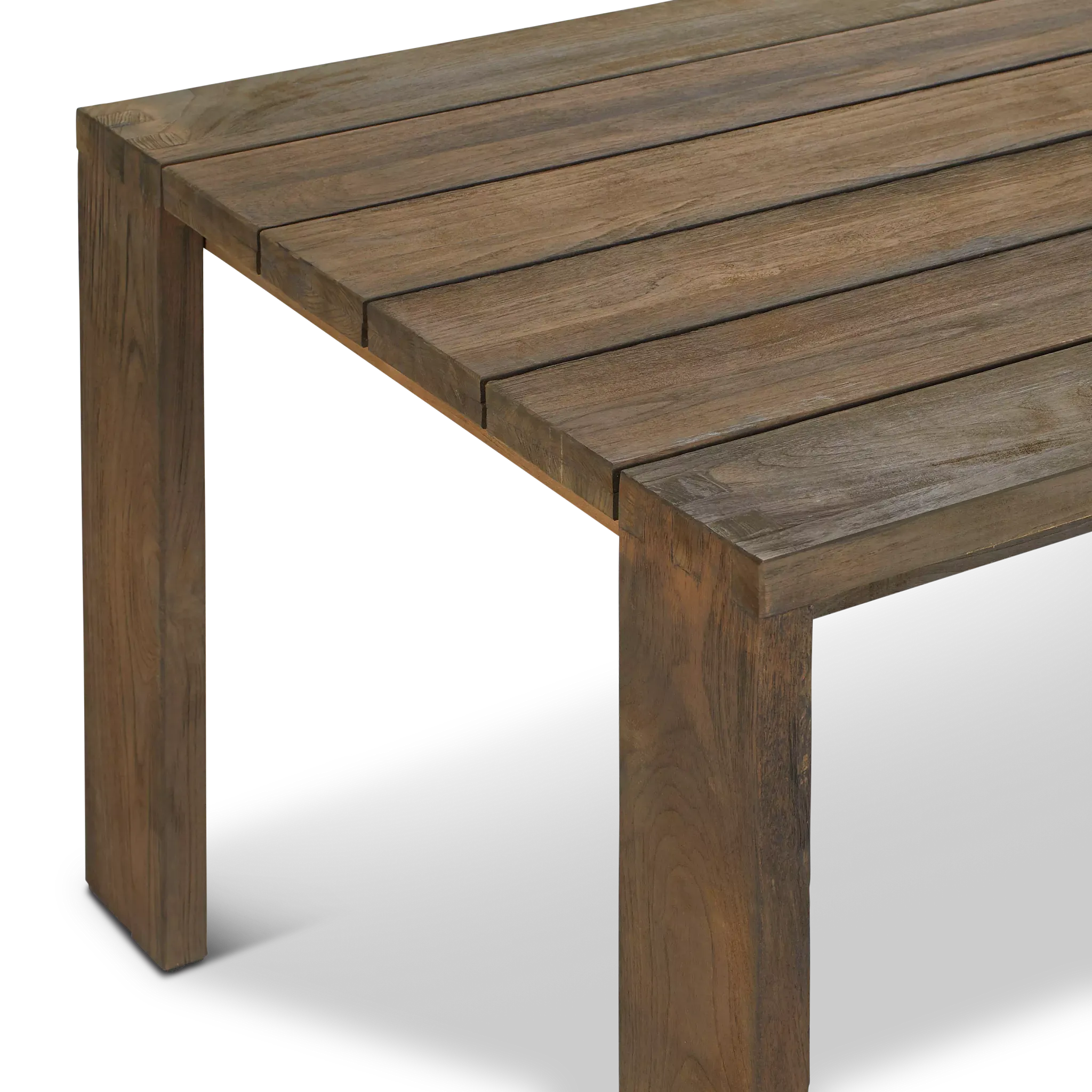 Linear Teak 82" Rectangular Table