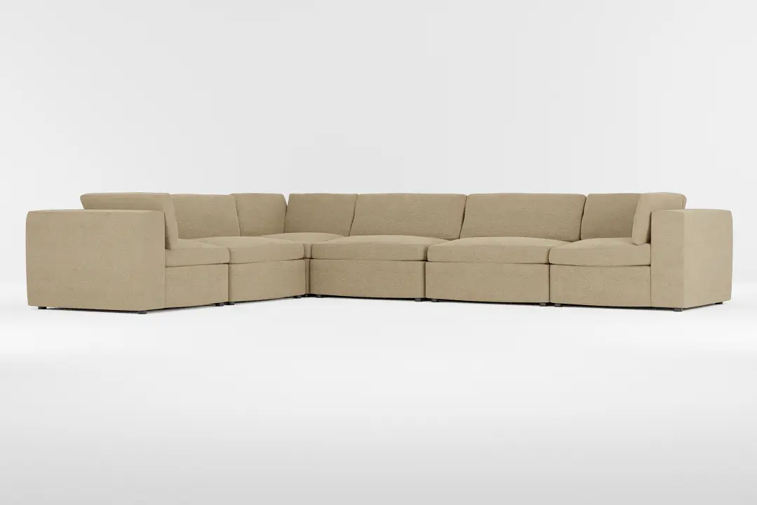 Destin Elite Taupe Fabric 6-piece Modular Sectional Destin Elite Taupe Fabric 6-piece Modular Sectional