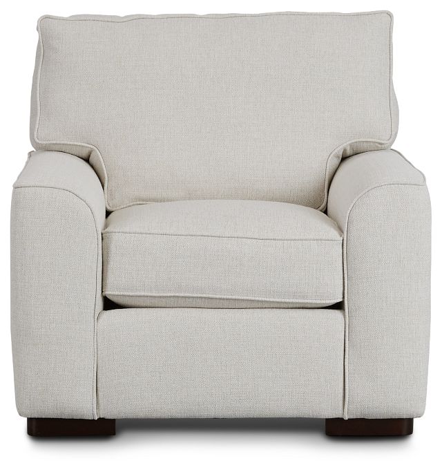 Austin White Fabric Chair (1)