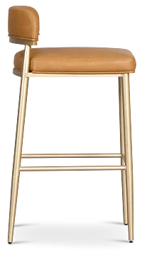 Wren Brown Fabric Adjustable Barstool