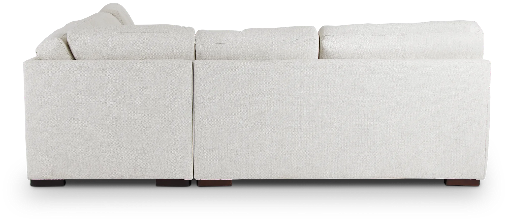 Veronica White Down Medium Right Chaise Sectional