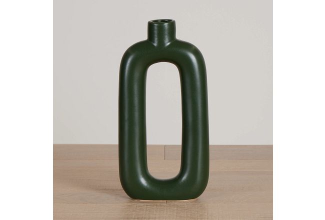 Vana Dark Green Large Vase