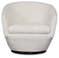 Baylor Light Beige Fabric Swivel Chair