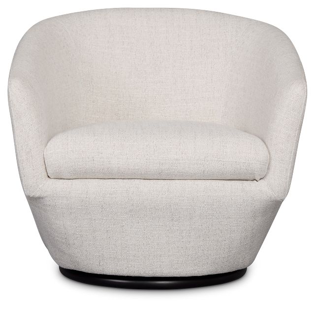 Baylor Light Beige Fabric Swivel Chair