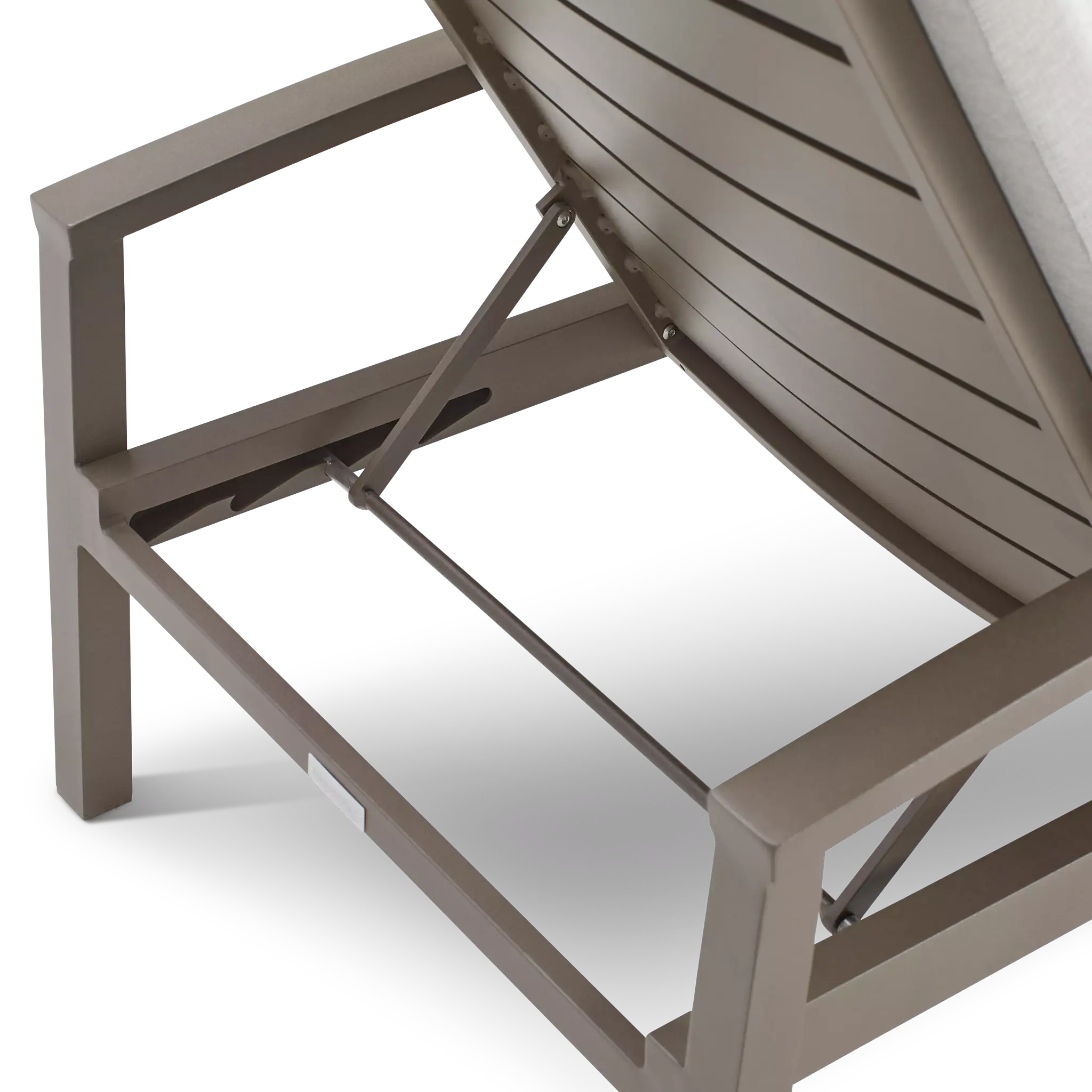 Raleigh Gray Aluminum Cushioned Chaise Raleigh Gray Aluminum Cushioned Chaise