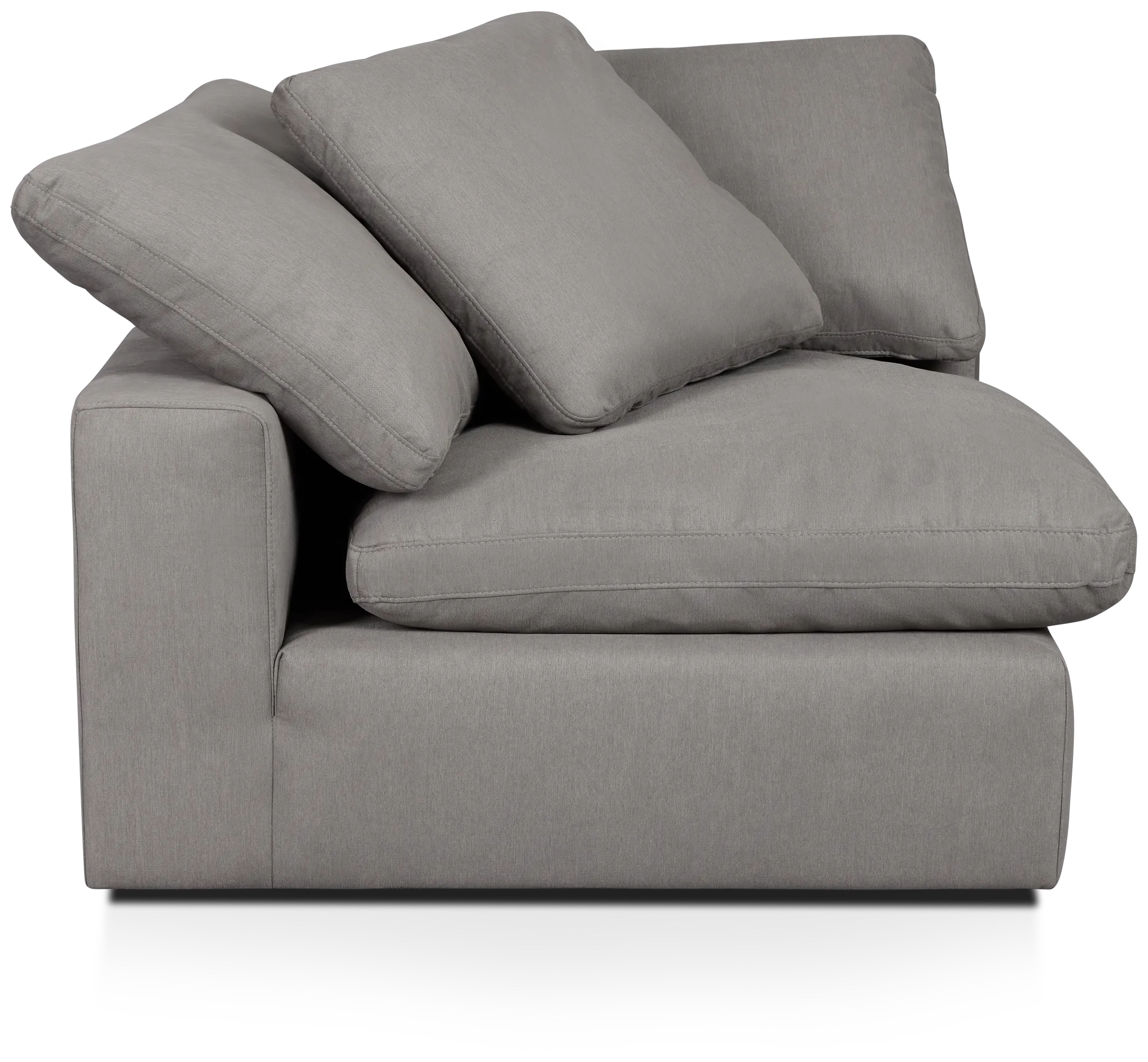 Nixon Light Gray Fabric Corner Chair