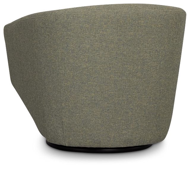 Baylor Green Fabric Swivel Chair