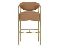 Karli Brown 30" Upholstered Barstool