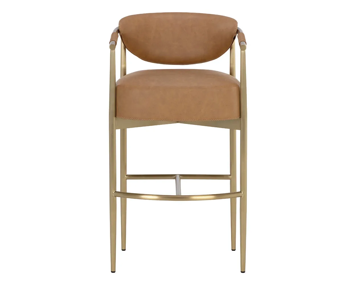 Karli Brown 30" Upholstered Barstool