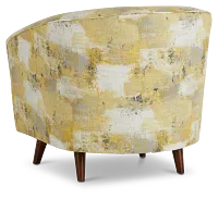 Antalya Yellow Fabric Accent Chair