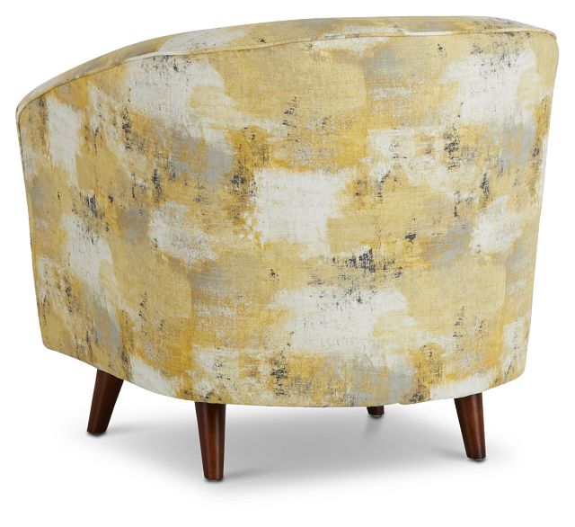 Antalya Yellow Fabric Accent Chair