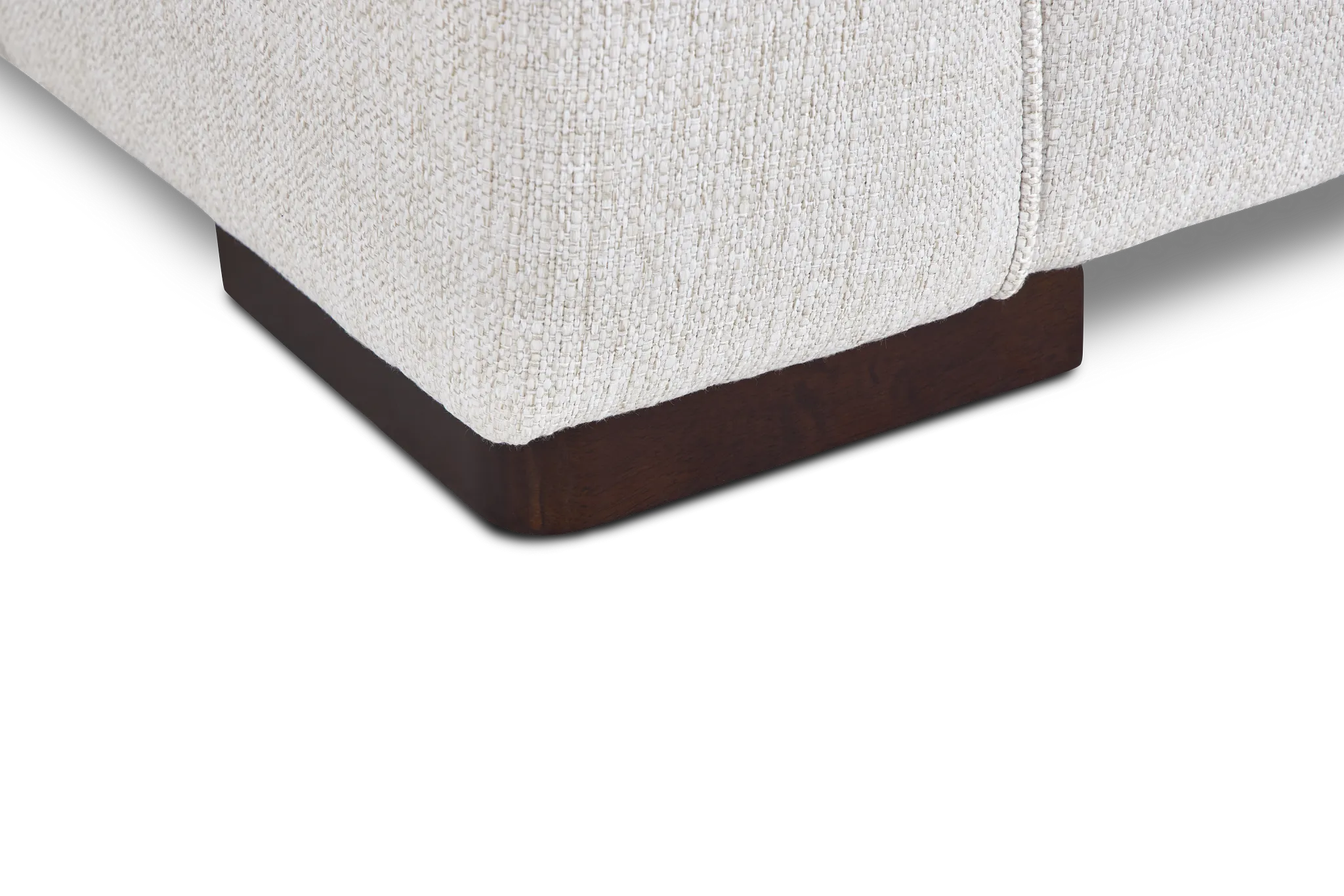 Austin White Fabric Memory Foam Sleeper