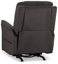 Archie Dark Brown Fabric Power Recliner With Heat And Massage