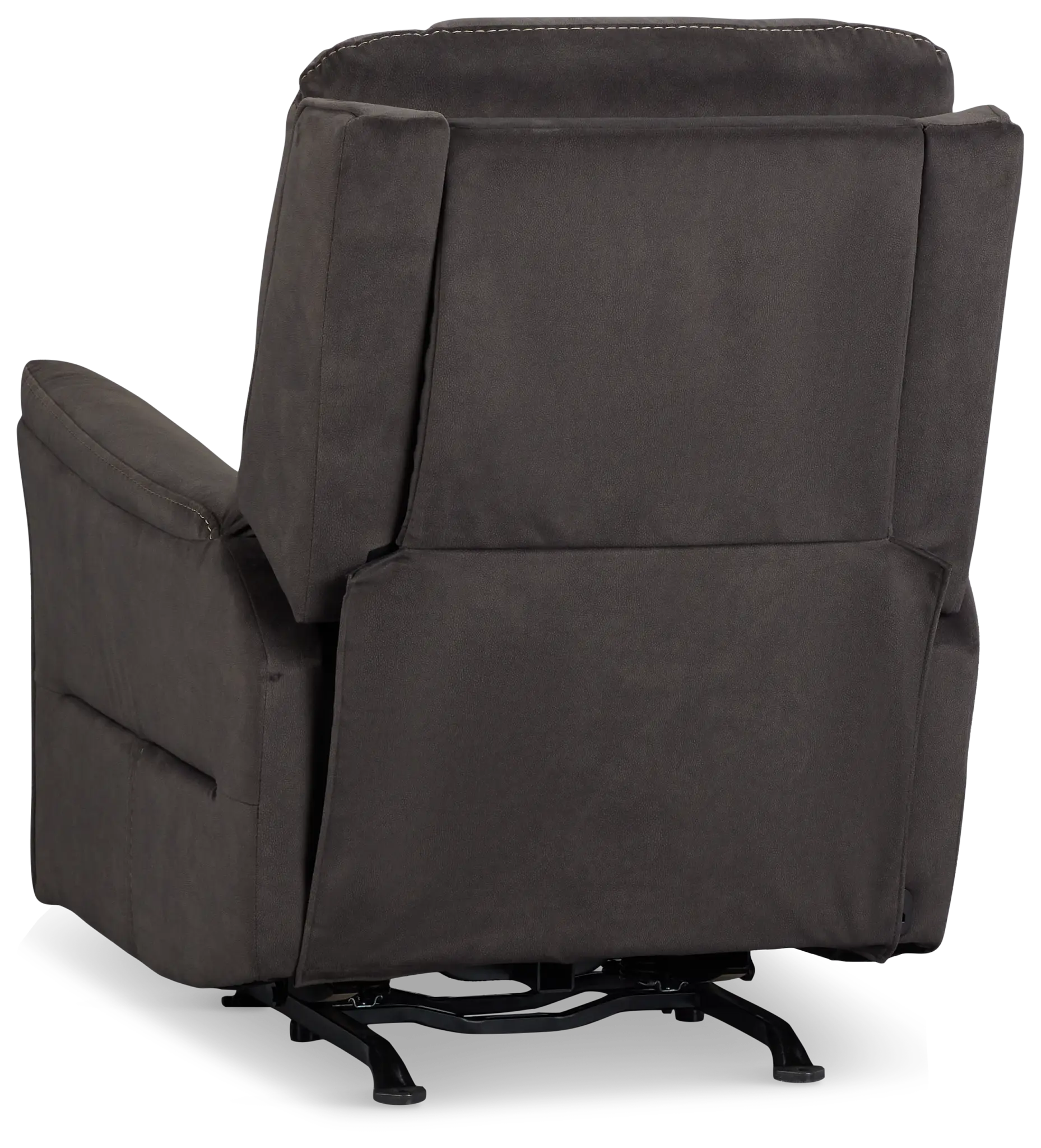 Archie Dark Brown Fabric Power Recliner With Heat And Massage Archie Dark Brown Fabric Power Recliner With Heat And Massage