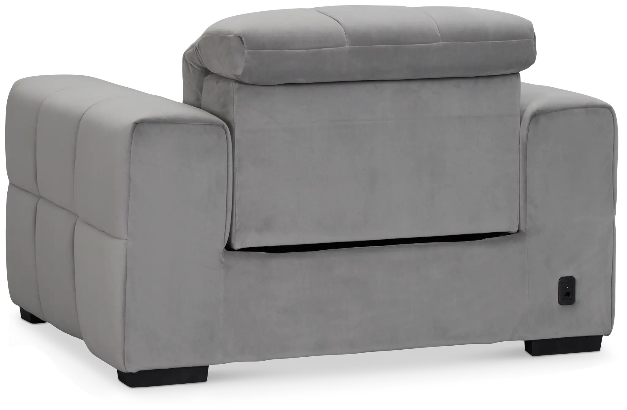 Gemma Light Gray Velvet Power Recliner Gemma Light Gray Velvet Power Recliner
