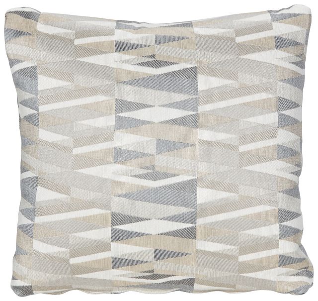 Derailed Light Beige Fabric Accent Pillow