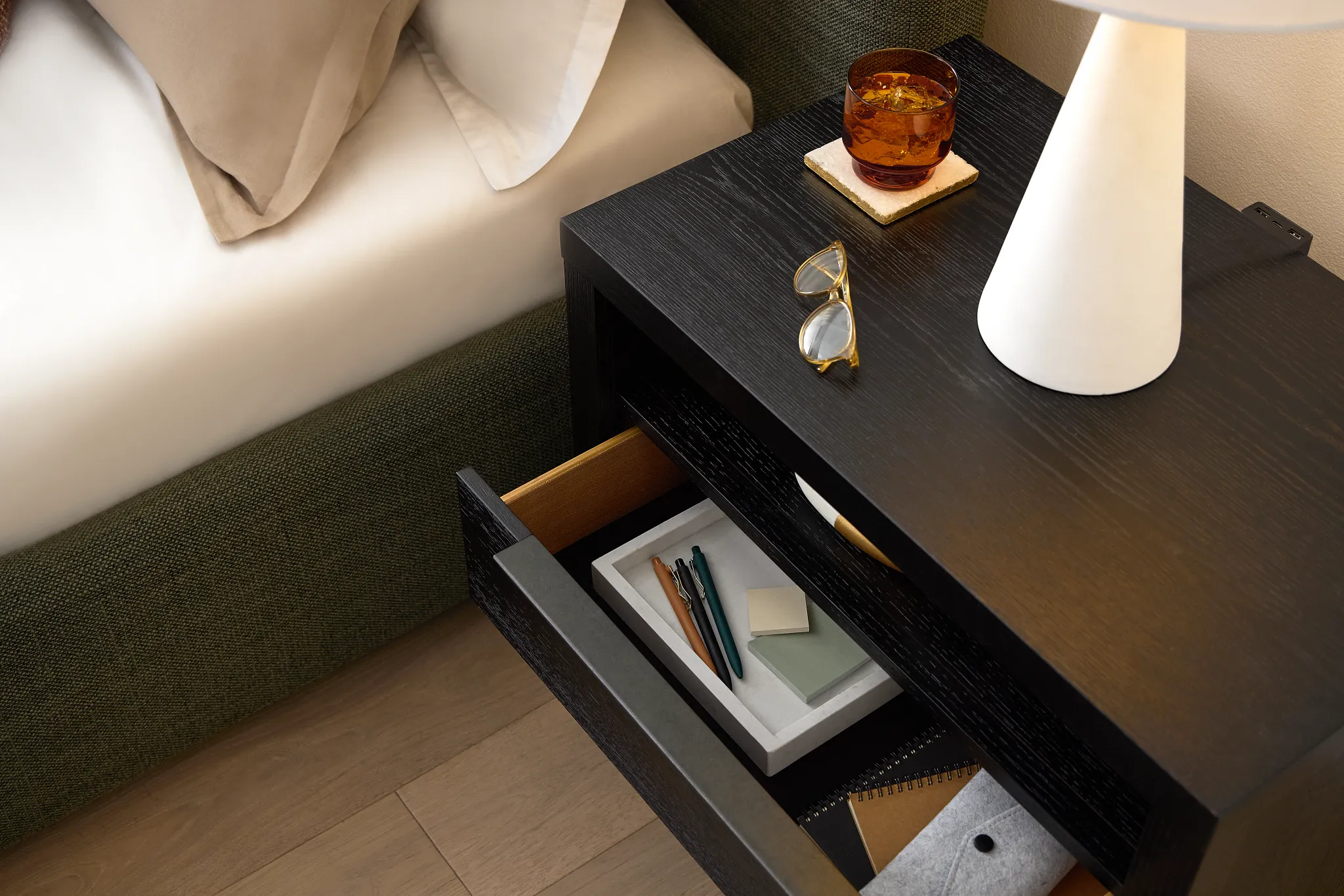 Williamsburg Black Nightstand