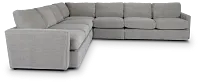 Noah Gray Fabric Large Two-arm Sectional