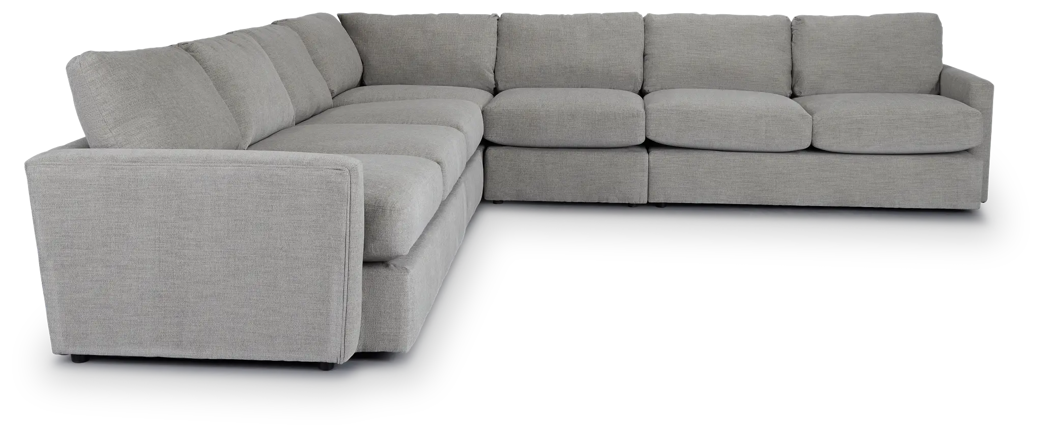 Noah Gray Fabric Large Two-arm Sectional Noah Gray Fabric Large Two-arm Sectional