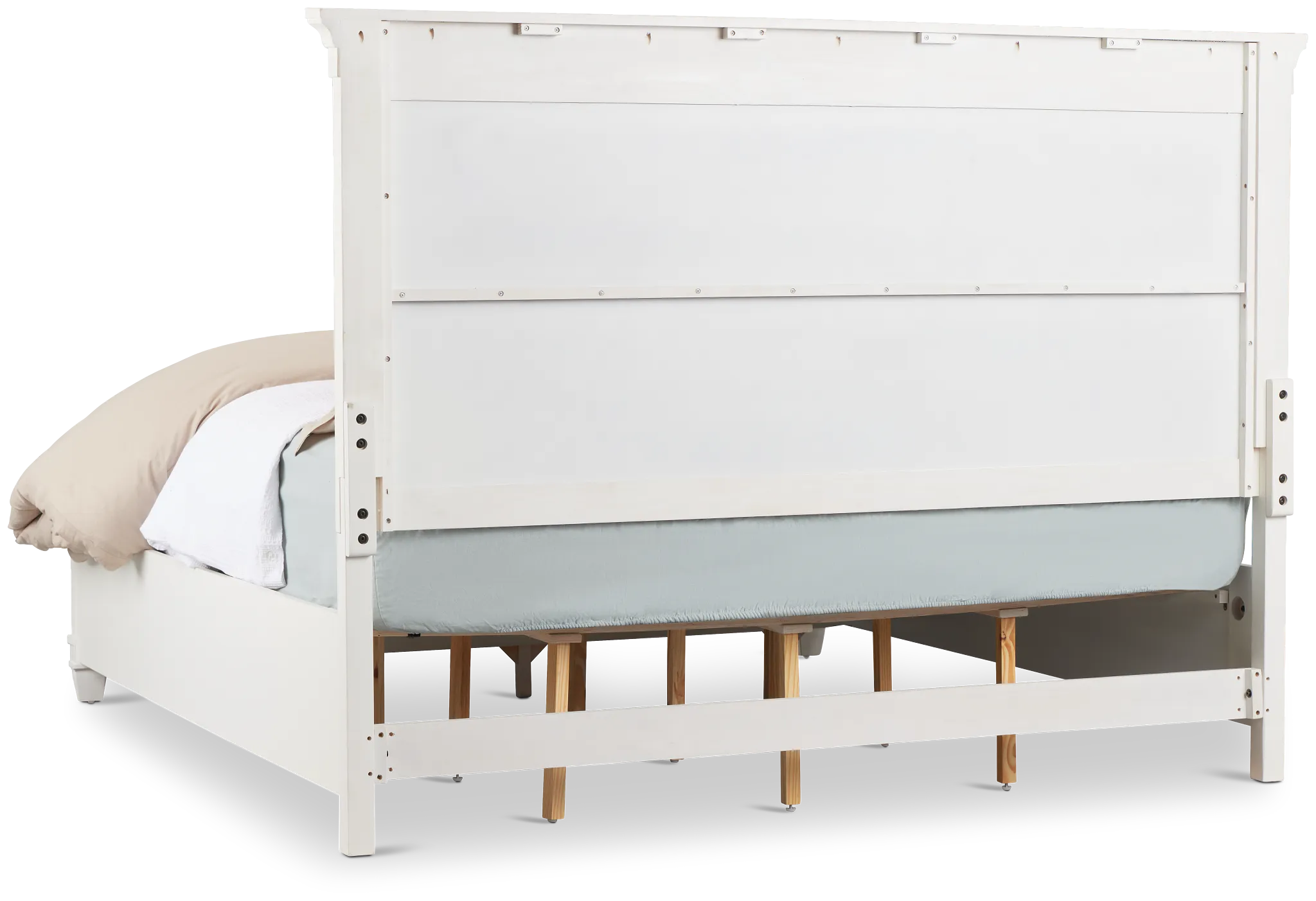 Cape Cod Ivory Panel Storage Bed