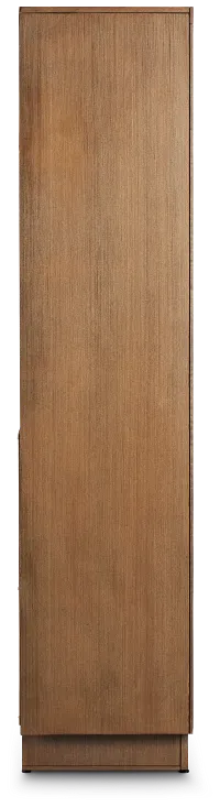 Richmond Light Tone 64" Open Pier Entertainment Wall With Fireplace