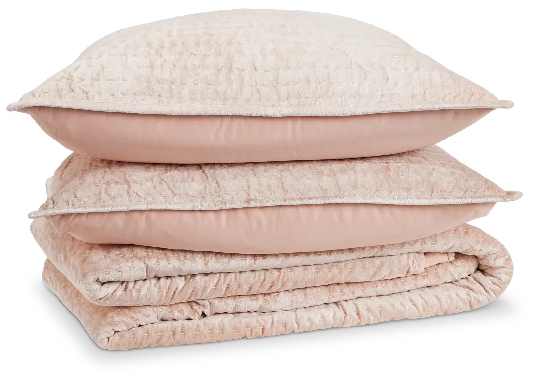 Baris Pink Coverlet Set Baris Pink Coverlet Set