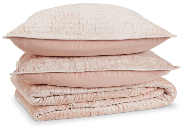 Baris Pink Coverlet Set