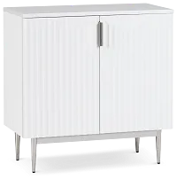 Surge White Two-door Cabinet