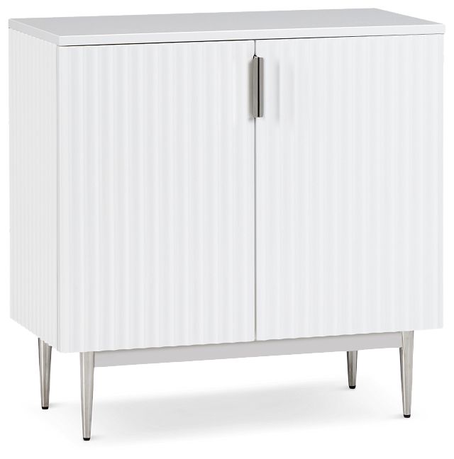 Surge White Two-door Cabinet