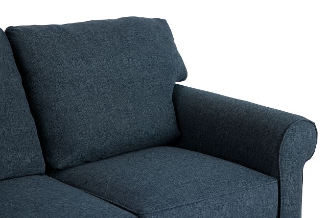 Cameron Blue Fabric Loveseat