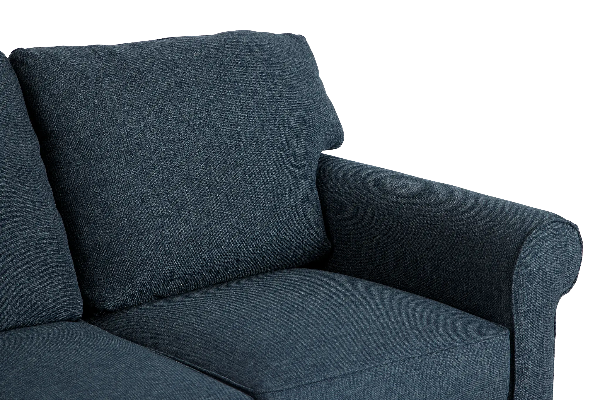 Cameron Blue Fabric Loveseat Cameron Blue Fabric Loveseat