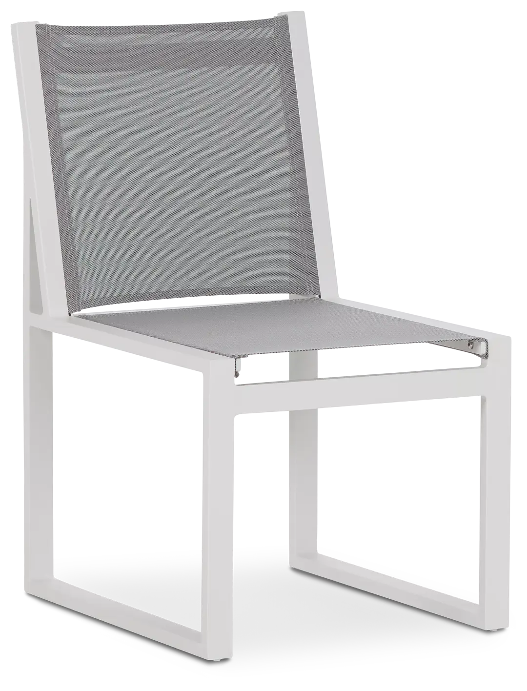 Linear2 White Aluminum Sling Chair Linear2 White Aluminum Sling Chair