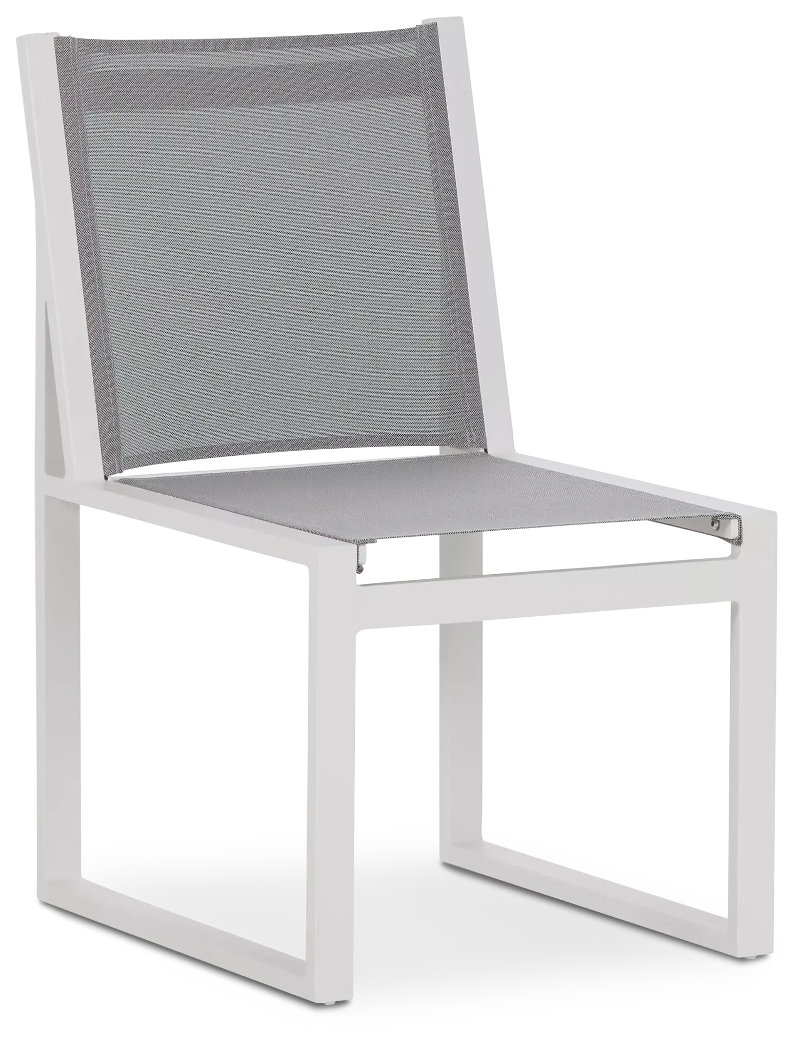 Linear2 White Aluminum Sling Chair Linear2 White Aluminum Sling Chair